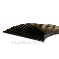 25 LP platenhoezen zwart...