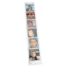 Décoration porte disque PVC pour 6 disques 45T