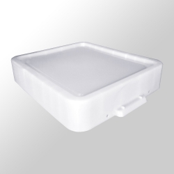 Contenitore in plastica Really Useful Box per 50 LP 12 pollici bianco