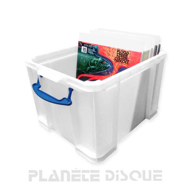 Contenitore in plastica Really Useful Box per 100 LP 12 pollici XXL Bianca