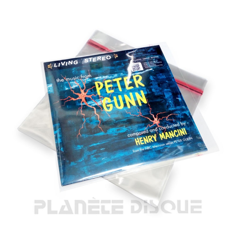 100 Pochettes protection boîtier CD refermables PP
