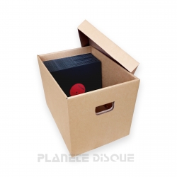 Boîte de rangement en carton pour disques 78T / 25CM