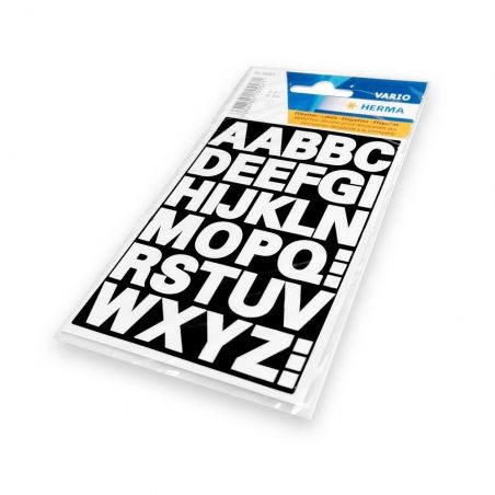 Étiquettes lettres blanches A à Z 15 mm