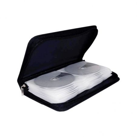 Etui de stockage MediaRange pour 48 CD, nylon, noir