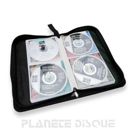 Etui de stockage MediaRange pour 48 CD, nylon, noir