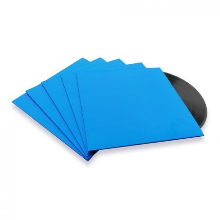 10 Pochettes carton 33T bleues