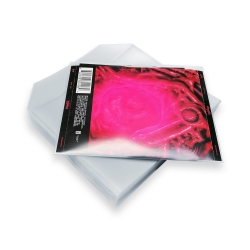 100 Pochettes CD, livret PE & fiche arrière Deluxe PP 150 microns