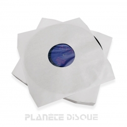 50 Sous-Pochettes Anti-statiques pour Disques Vinyles 12/30 cm