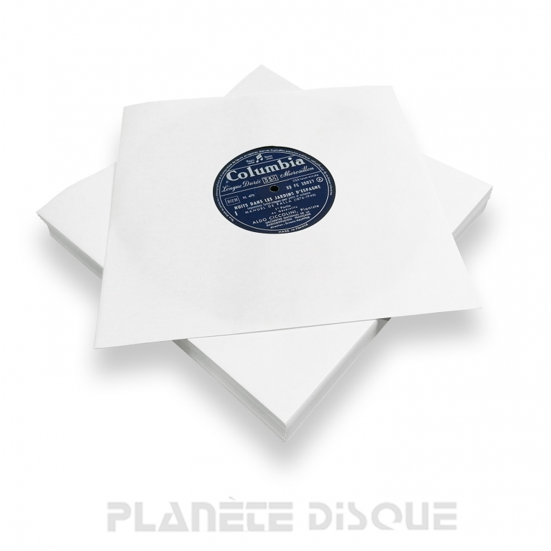 50 Sous-pochettes disques 78T (10 / 25 cm) papier Deluxe