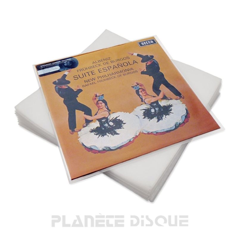 100 Pezzi - Copertine LP BUSTE PROTETTIVE per DISCHI in VINILE 33 giri - LP  12