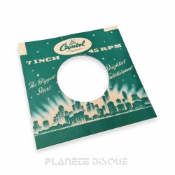 POCHETTES DE PAPIER BLANC ET ANTISTATIQUE POUR DISQUES 45 RPM VINYLE 7