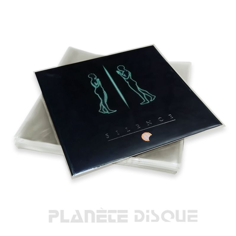 BLP45NF Pochette pour album 45 Tours à transparence cristalline sans rabat  (Blake Sleeves™) 18.7x18.7 cm (100 pièces). - Packlinq