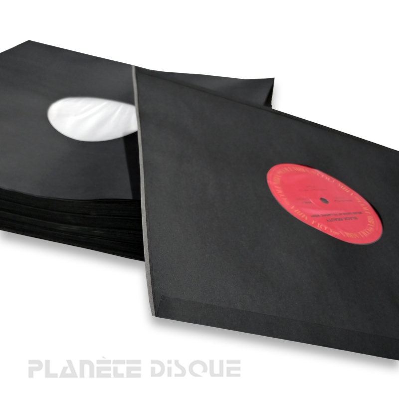 100 Buste per dischi vinili in polietilene 140 micron per LP da 12 pollici