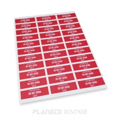 NO DOBLAR 33 etiquetas en A4