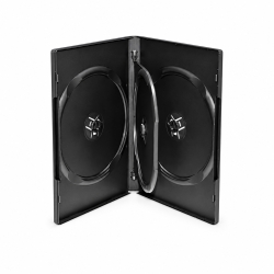 6 DVD case black 22 mm