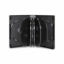 Boîtier noir pour 12 DVDs...