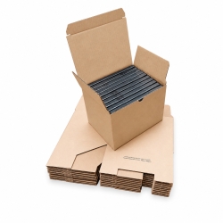 10 cajas de cartón kraft...