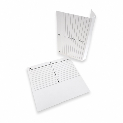 10 witte kartonnen J-Cards...